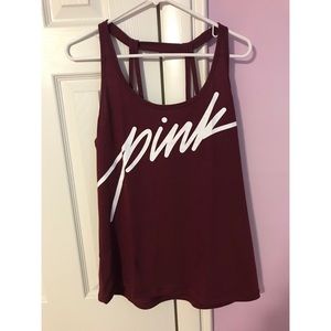 PINK Strappy Back Tank Size L NWOT! 💕